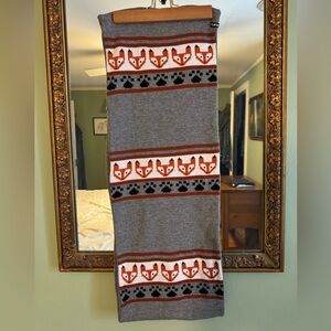 KAVU limited edition fox print Arlo infinity wrap scarf